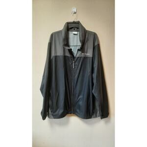 Columbia Sportswear Company Mens Black & Gray Wind Breaker Full Zip